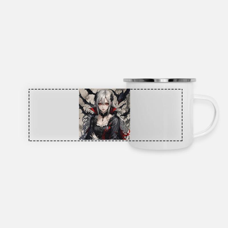 Vampire Maiden - Panoramic Camper Mug - white