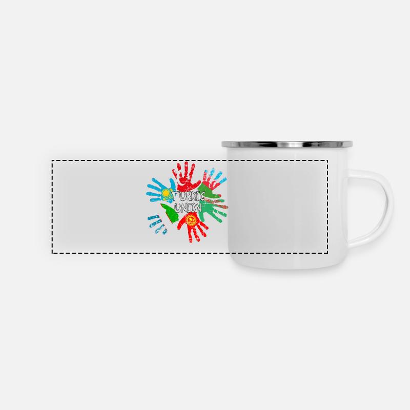 Turkic Union - Panoramic Camper Mug - white