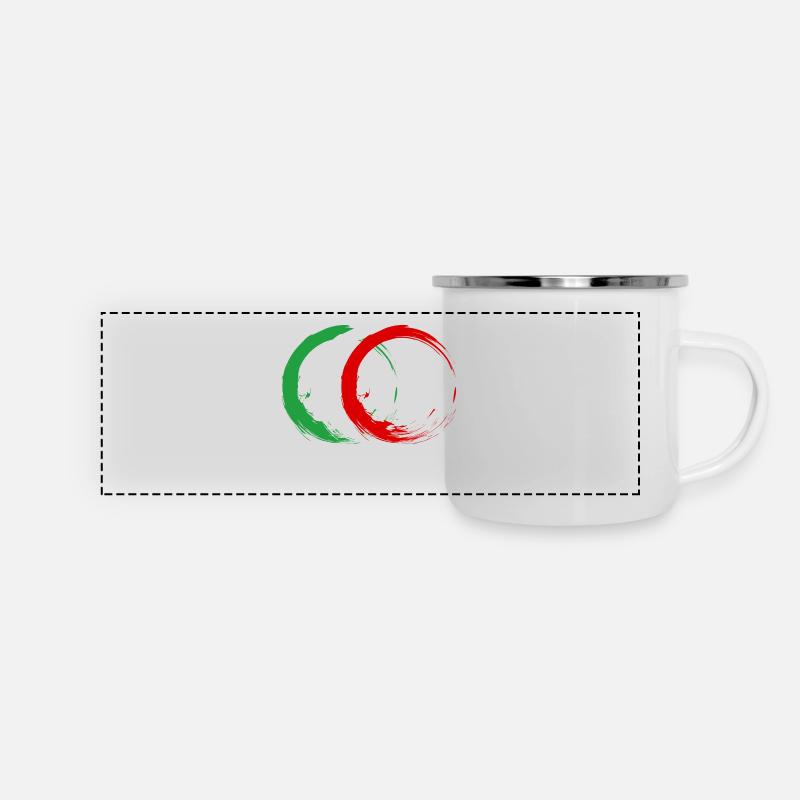 Iran - Panorama Emaille-Tasse - Weiß