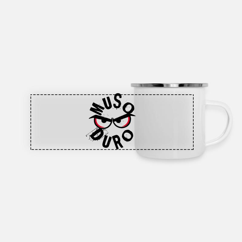 Muso Duro - Grumpy Face - Panoramic Camper Mug - white