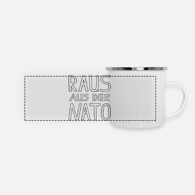 RAUS AUS DER NATO - Panoramic Camper Mug - white