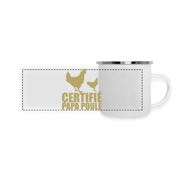 Best Dad | Certified Daddy Hen - Panoramic Camper Mug - white - Front