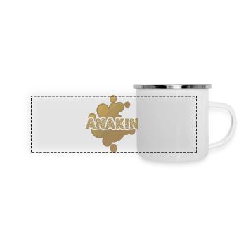 Prénom Anakin - Mug panoramique émaillé - blanc - Devant