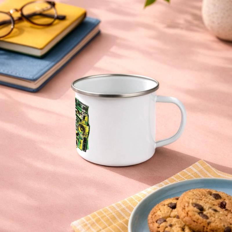 Système de son Dub Reggae Mug panoramique émaillé