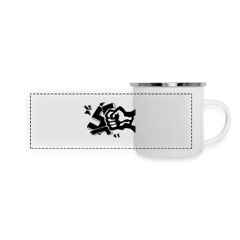 Against nazis faust - Panoramic Camper Mug - white - Front