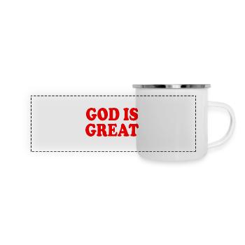 god is great - Panoramic Camper Mug - white - Front