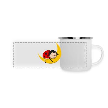 Coccinelle - Bonne nuit - Mug panoramique émaillé - blanc - Devant