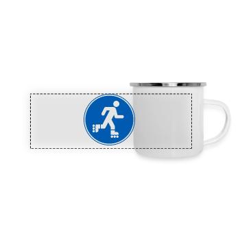 Scooter Rider, Scooter, Scooter Sport - Mug panoramique émaillé - blanc - Devant