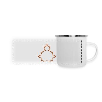 Fractal Mandelbrot Basic Collection Fraktal - Panoramic Camper Mug - white - Front