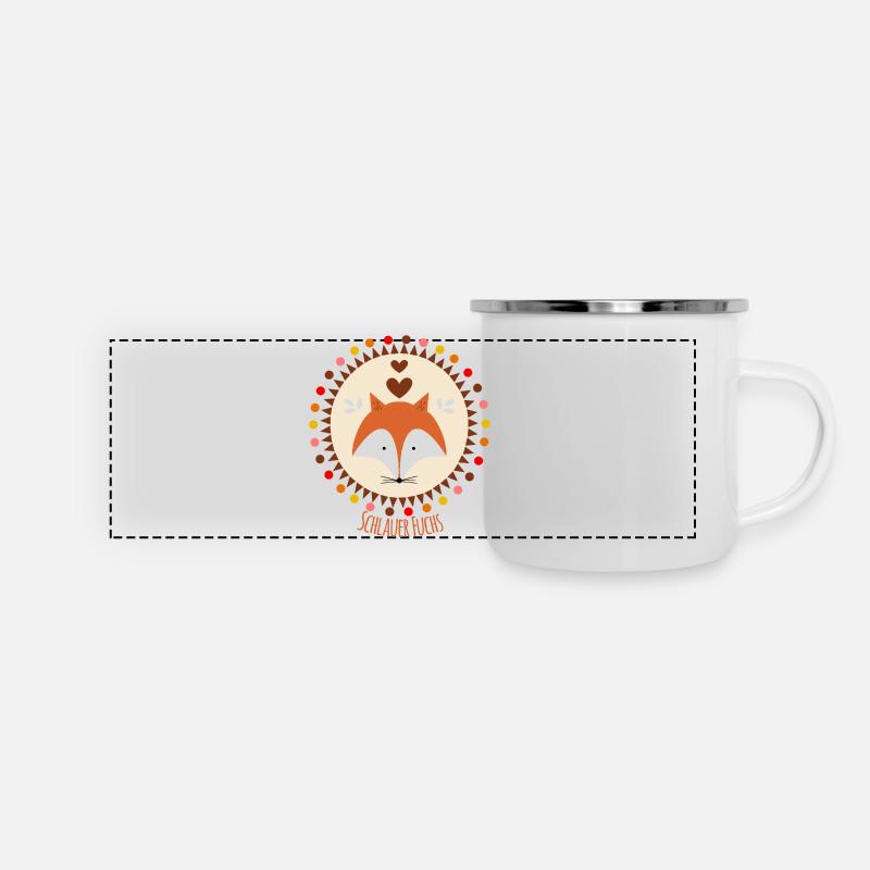 Smart Fox - Panoramic Camper Mug - white