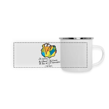 Currency Shadok N ° 02 - Panoramic Camper Mug - white - Front