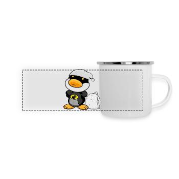 Bettmann duck, super hero, duck, tired! 2 - Panoramic Camper Mug - white - Front