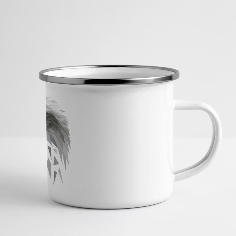 White-tailed eagle low poly polygons geometric Panoramic Camper Mug