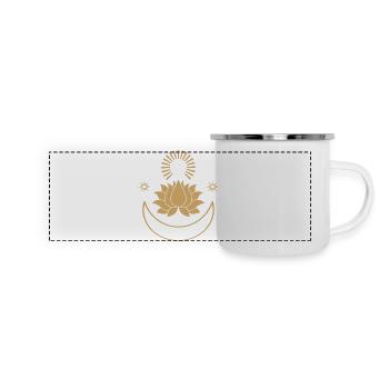 Sun, moon and stars - Panoramic Camper Mug - white - Front