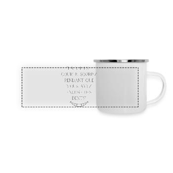Life is short - Panoramic Camper Mug - white - Front