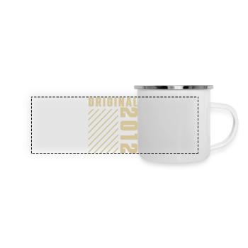 Original 2012 Authentic 2012 Vintage Bursdag - Mug panoramique émaillé - blanc - Devant
