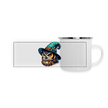 Wizard Owl - Panoramic Camper Mug - white - Front
