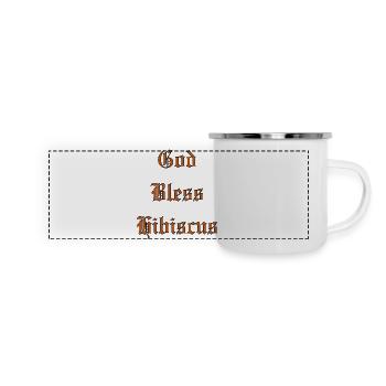 Que Dieu bénisHibiscus - Mug panoramique émaillé - blanc - Devant