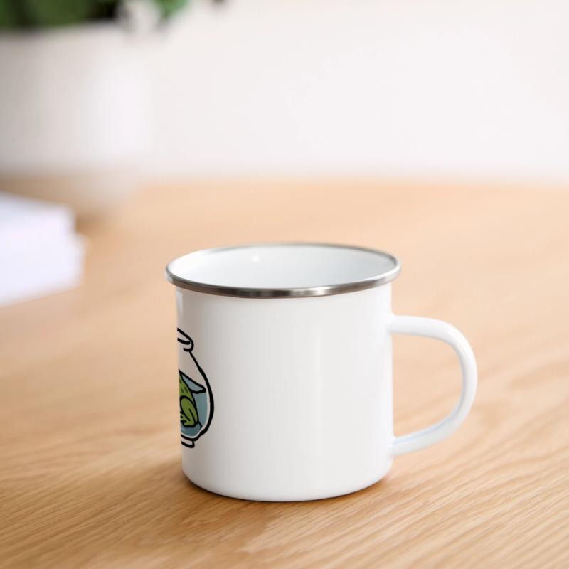 Frog in a Bowl Panoramic Camper Mug