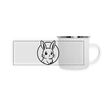 Rabbit - Panoramic Camper Mug - white - Front