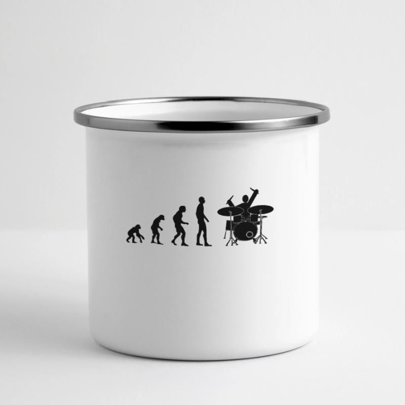 drummer evolution Mug panoramique émaillé