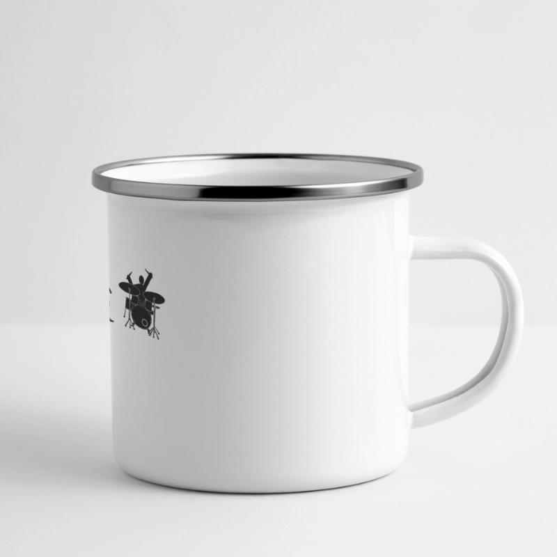 drummer evolution Mug panoramique émaillé