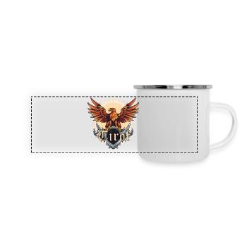 Tyrolean eagle loyal to the state of Tyrol, golden eagle - Panoramic Camper Mug - white - Front