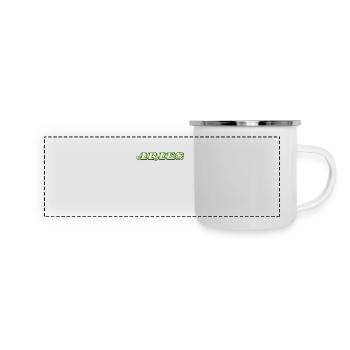 Logo "Bélier" - Mug panoramique émaillé - blanc - Devant