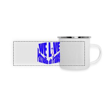 Patrouille de France - Mug panoramique émaillé - blanc - Devant