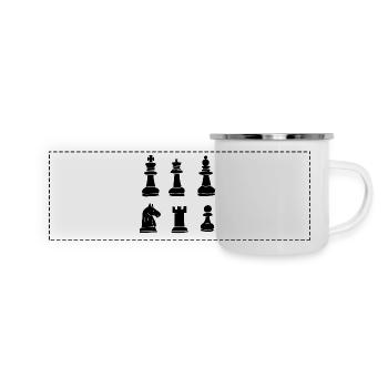 Chess Pieces - Panoramic Camper Mug - white - Front
