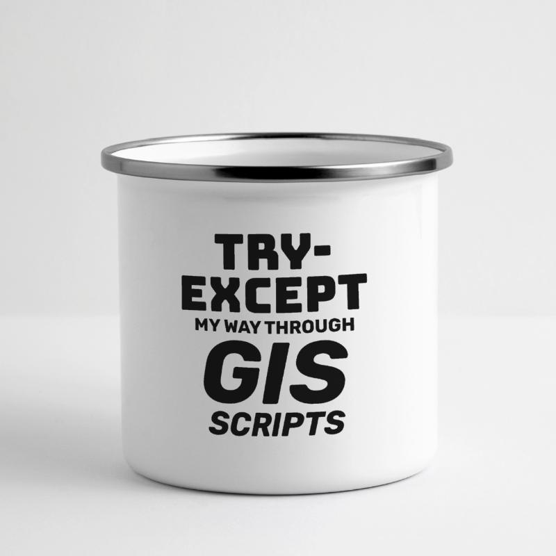 Scripts SIG Programmation Essayer sauf le débogage Mug panoramique émaillé