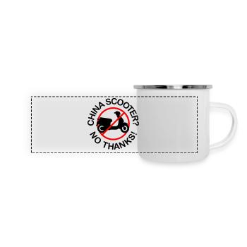 China Scooter? No Thanks! (2-colored) - Panoramic Camper Mug - white - Front
