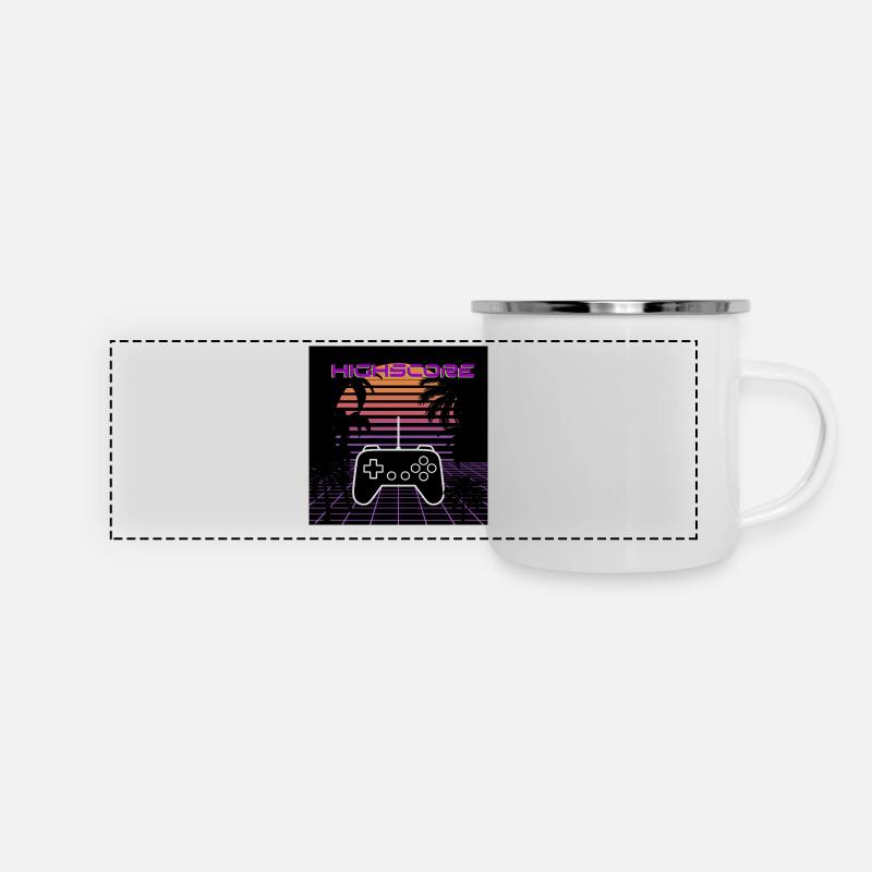 Note élevée - Mug panoramique émaillé - blanc
