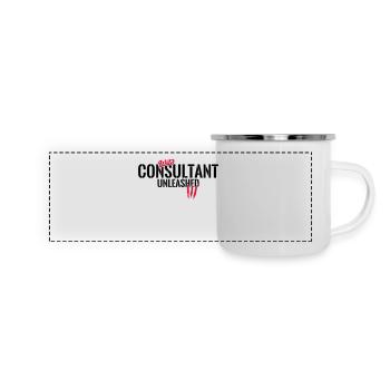 Wilder Adviser unleashed - Panoramic Camper Mug - white - Front