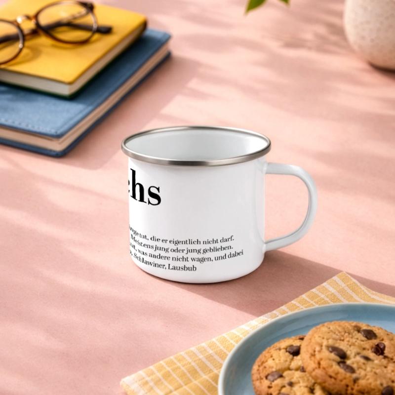 Frechdachs Définition Nom d’animal coquin lâche Mug panoramique émaillé