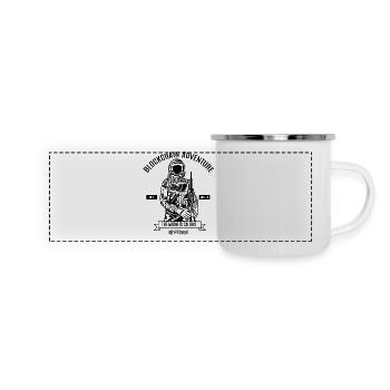 Blockchain Bitcoin - Panoramic Camper Mug - white - Front
