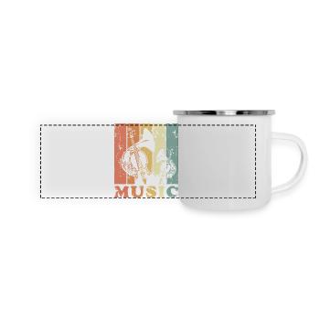 Vintage Classical Music - Panoramic Camper Mug - white - Front