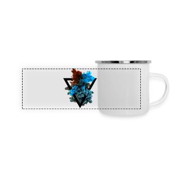 Color Cloud Colored Colorful Triangle Hipster T-Shirt - Panoramic Camper Mug - white - Front
