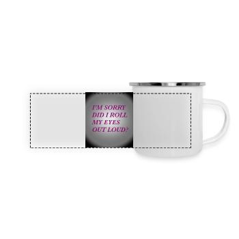Citation - Mug panoramique émaillé - blanc - Devant