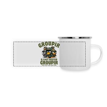 la septième compagnie, Tassin, Pitivier - Mug panoramique émaillé - blanc - Devant