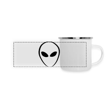 Aliens Alien Head - Panoramic Camper Mug - white - Front