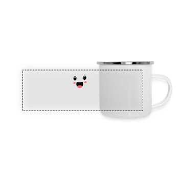 Fantôme 2 - Mug panoramique émaillé - blanc - Devant