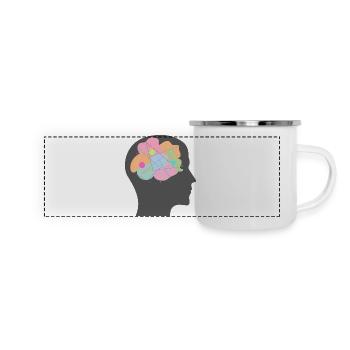 Creative Diversity Explosion - Art - ApriNoeScor - Panoramic Camper Mug - white - Front