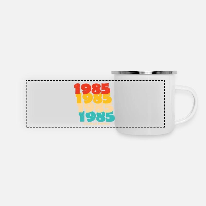 1985 : Edition Limitée - 39e anniversaire - Mug panoramique émaillé - blanc