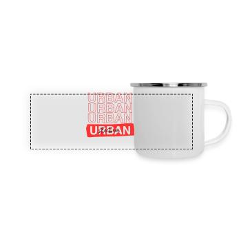 Dicton du design streetwear urbain - Mug panoramique émaillé - blanc - Devant
