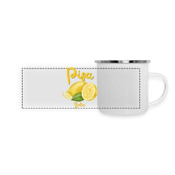 Pisa - Italy - Souvenirs - Holidays - Leaning Tower - Panoramic Camper Mug - white - Front
