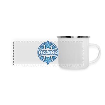 Helene - Panorama Emaille-Tasse - Weiß - Vorne