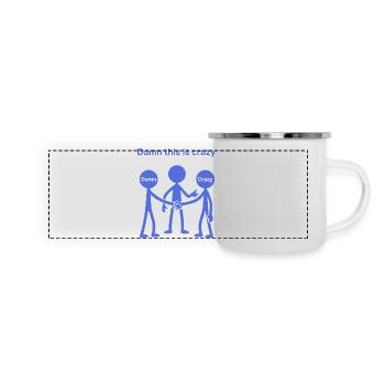 Weird Matchstick Man Gen Z Humor Irony - Panoramic Camper Mug - white - Front