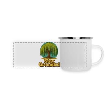 Stay Grounded Willow Tree - Panoramic Camper Mug - white - Front