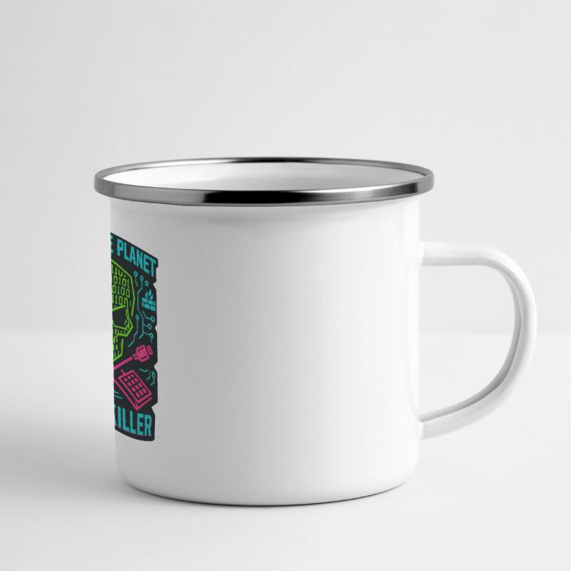 Hack the Planet Code Killer - Cyber Security Panoramic Camper Mug
